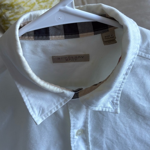Burberry classic white men’s shirt in size M, slim fit - Picture 5 of 6